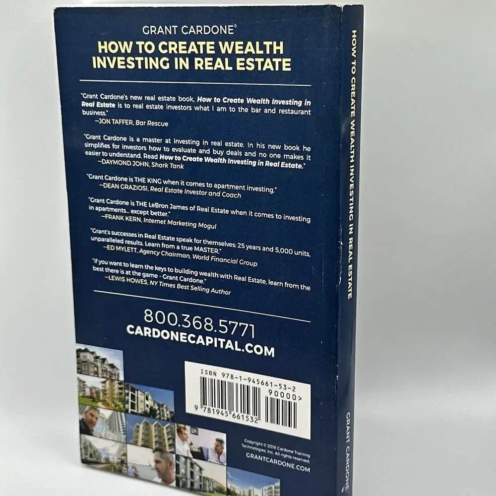 Grant Cardone How to Create Wealth Investing in Real Estate Paperback 2018